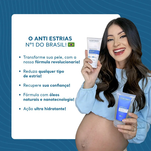 Creme Hidratante Anti Estrias Regenerador Dérmico da Cicatribem 150g