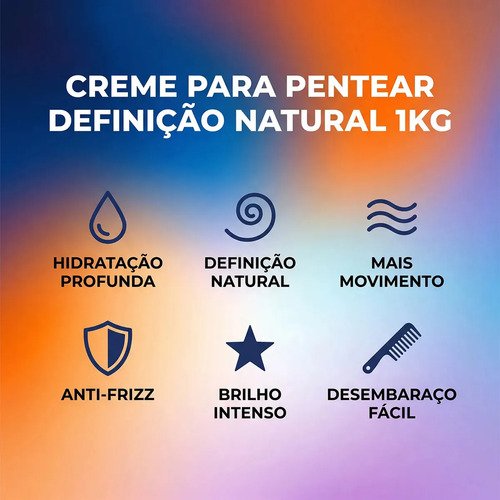 Creme Para Pentear Definição Natural Salon Line Cachos 1kg
