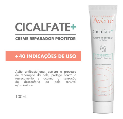 Creme Reparador Protetor Avène Cicalfate+ Pele Sensível 100ml