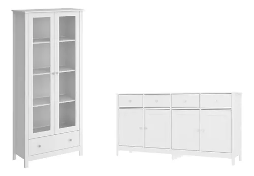 Cristaleira aparador buffet ditalia e 954 r 626 branco