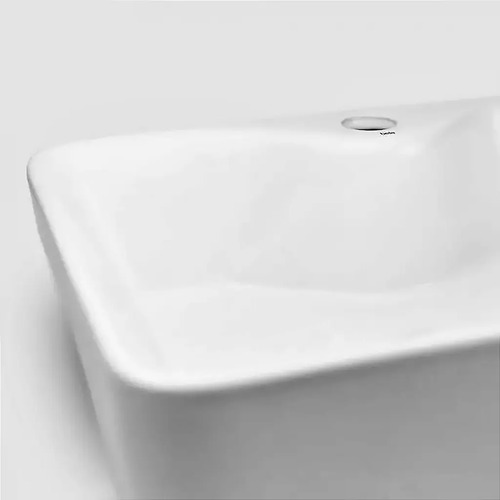 Cuba De Louça Semi Encaixe Retangular 48cm Sicília Branca