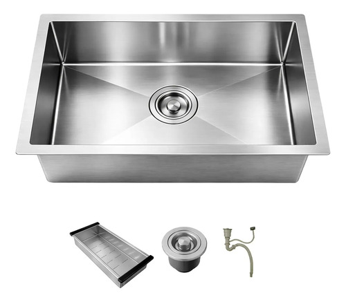 Cuba gourmet de cozinha pia 60x40 escovada inox 304 brinovar