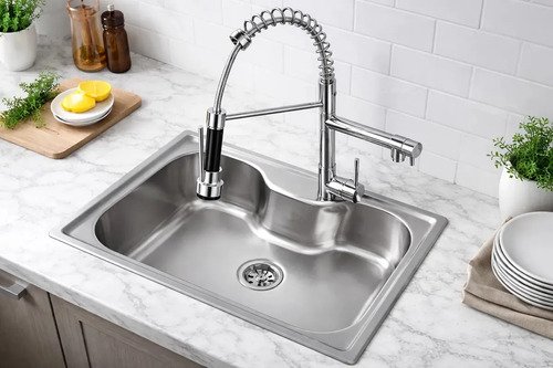Cuba Pia Cozinha Gourmet Aço Inox 50x40 Zentra Imports C/ Acessórios