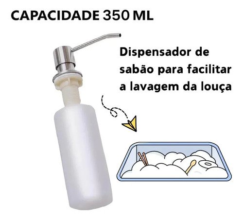 Cuba Pia Cozinha Gourmet Aço Inox 50x40 Zentra Imports C/ Acessórios