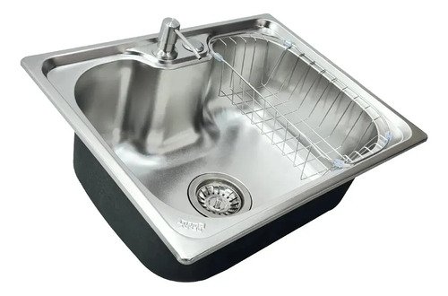 Cuba Pia Cozinha Gourmet Aço Inox 50x40 Zentra Imports C/ Acessórios