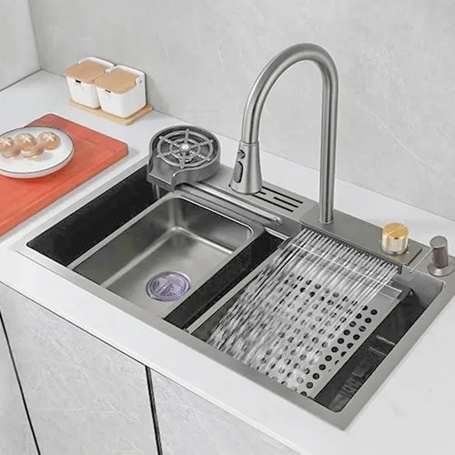 Cuba pia de cozinha gourmet inox 304 com torneira acessorios 1