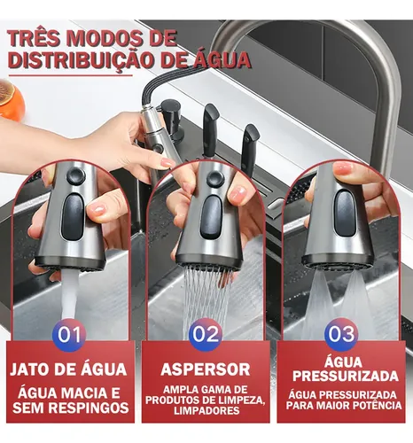 Cuba Pia De Cozinha Gourmet Inox 304 Com Torneira Acessórios