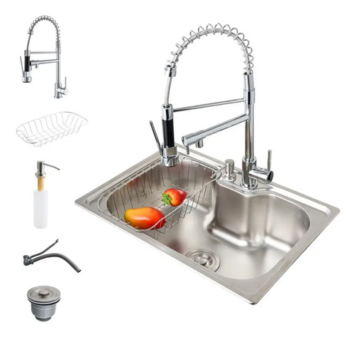 Cuba pia gourmet luxo guerra aco inox torneira flexivel mono