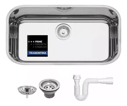 Cuba tramontina inox prime 56x34x17 numero n 2 pia cozinha