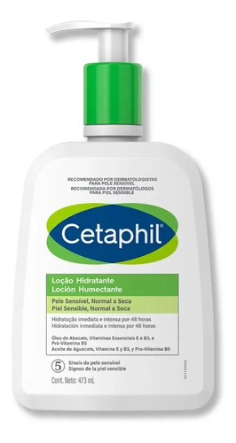 Cuidado corpo locao hidratante corpo e rosto 473ml cetaphil