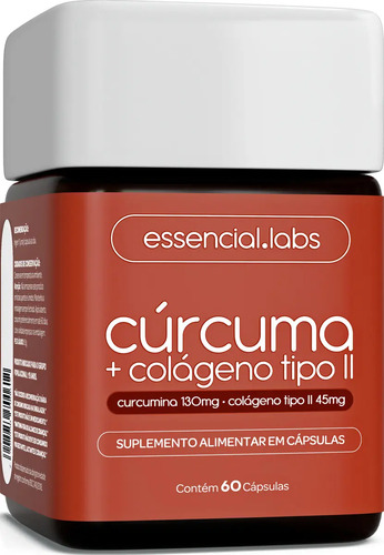 Curcuma 130mg colageno tipo ii 45mg formula com maxima con