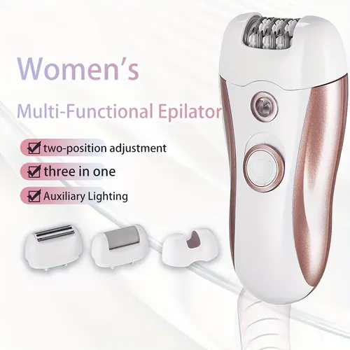 Depilador 4-em-1 Feminino,íntimo,pés, Luz,usb,ipx6, 2 Veloc.