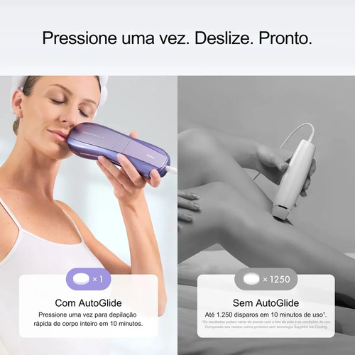 Depilador a Laser IPL Ulike Air 10 Sem Dor com Resfriamento em Safira, 26J, Luz Dupla, SkinSensor, Modo SHR, para Corpo, Rosto e Barba Masculina, Bivolt, Unissex