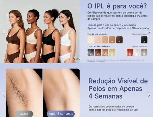 Depilador A Laser Luz Pulsada IPL Basike Sensacao Gelo Indolor Depilacao Definitiva 1 Milhao Disparos 9 Niveis Rosto Corpo aparelho depilacao feminino depilação a laser laser depilacao depilacao intim