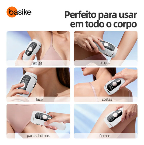 Depilador A Laser Luz Pulsada IPL Basike Sensacao Gelo Indolor Depilacao Definitiva 1 Milhao Disparos 9 Niveis Rosto Corpo aparelho depilacao feminino depilação a laser laser depilacao depilacao intim