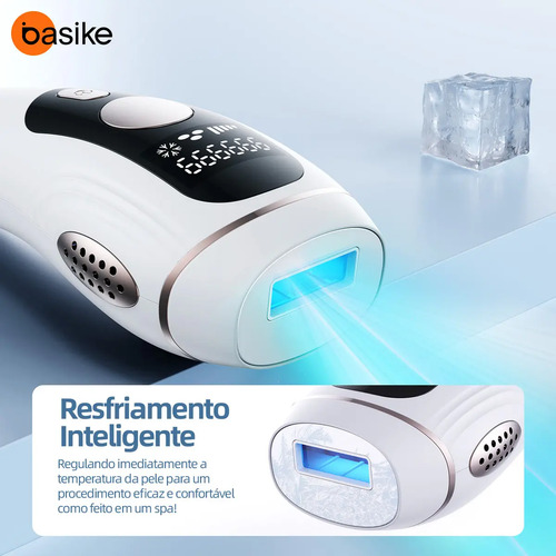 Depilador A Laser Luz Pulsada IPL Basike Sensacao Gelo Indolor Depilacao Definitiva 1 Milhao Disparos 9 Niveis Rosto Corpo aparelho depilacao feminino depilação a laser laser depilacao depilacao intim