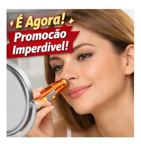 Depilador Elétrico Aparador Sobrancelhas Rosto Buço Caneta
