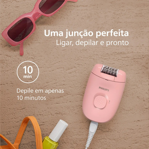 Depilador Philips Satinelli Bre229/00 Bivolt - Rosa
