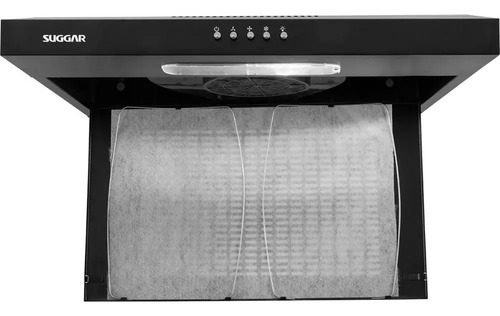 Depurador de Cozinha Suggar Slim com Manta de parede 60cm x 8.5cm x 48cm preto