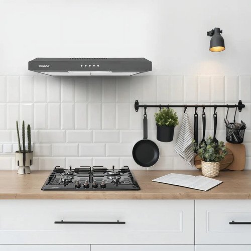 Depurador E Exaustor De Ar Suggar Slim 60cm 3 Vel Titanium