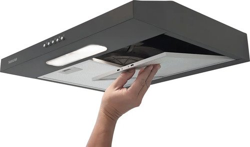 Depurador E Exaustor De Ar Suggar Slim 60cm 3 Vel Titanium
