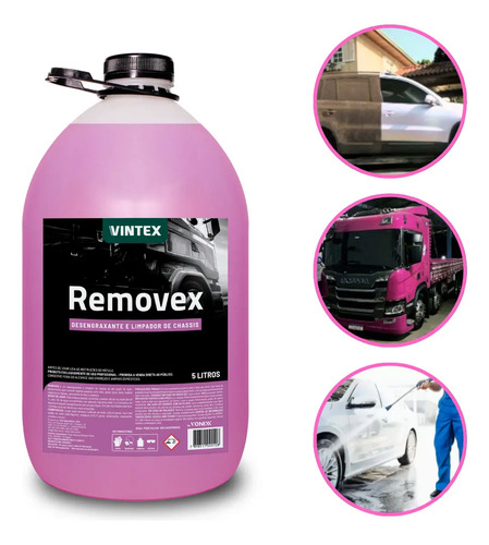 Desengraxante e limpador de chassis removex 5l vintex vonixx