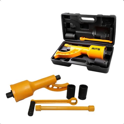 Desforcimetro Torqueador Manual 780 Kgf 7800 Nm potente Com Maleta 2 Soquetes 32/33 mm Rotta376 500201