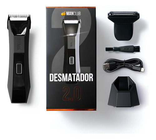 Desmatador 20 aparador eletrico de pelos manclub preto
