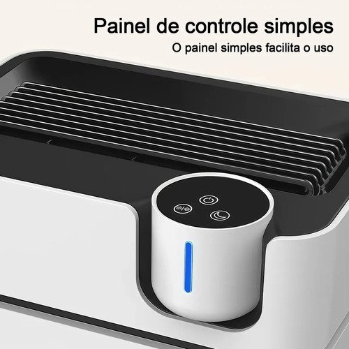 Desumidificador De Ar 65w Para Ambientes 30 Metros Quadrados Branco 127/220v