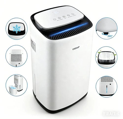 Desumidificador de ar compressor 25 litros por dia ambie