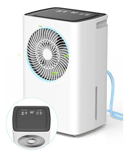 Desumidificador gcz de 6l para 120m compressor silencioso e
