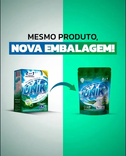 Detergente Em Pó Unik Limão 1Kg Para Máquina De Lavar Louça