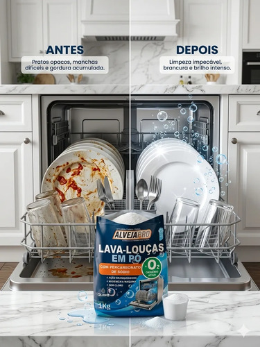Detergente Maquina Lava Louça Percarbona Sodio 1kg Alvejapro