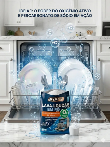 Detergente Maquina Lava Louça Percarbona Sodio 1kg Alvejapro