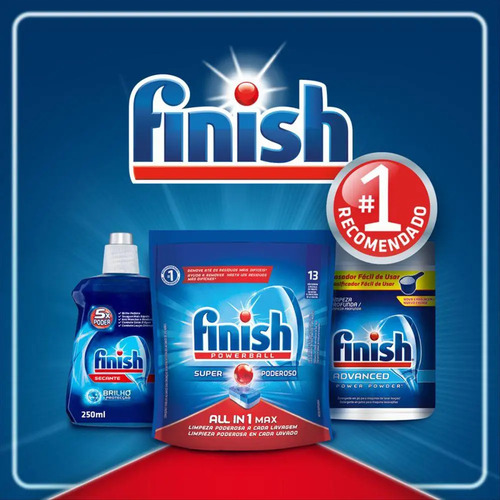 Detergente para Lava Louças em Pó Finish Power Powder Advanced 700g