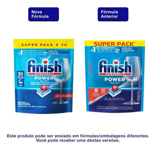 Detergente para Lava Louças Finish Powerball 91 unidades