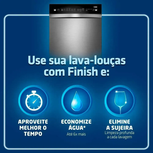 Detergente para Lava Louças Finish Powerball 91 unidades