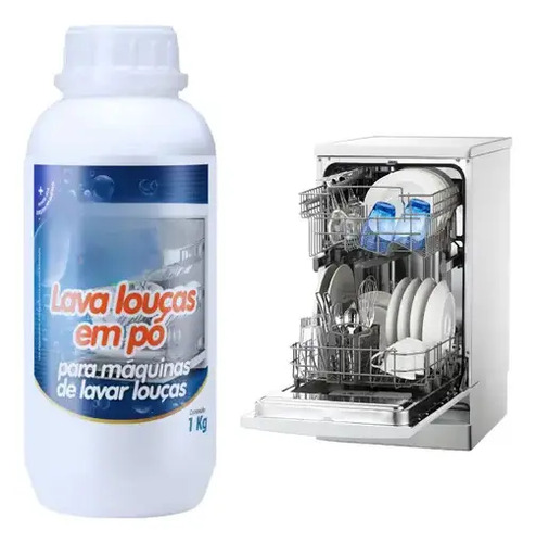 Detergente para maquina de lavar louça sabão em pó 1kg