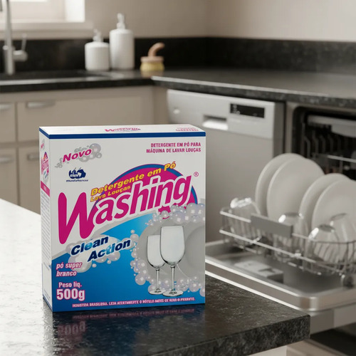 Detergente Sabão Lava Louça Washing Maquina De Lavar