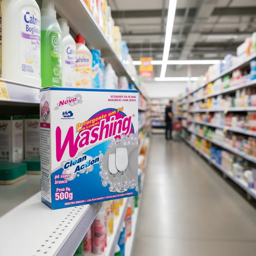 Detergente Sabão Lava Louça Washing Maquina De Lavar
