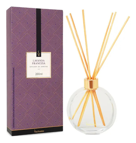 Difusor varetas vidro 200ml essencias mais vendidas