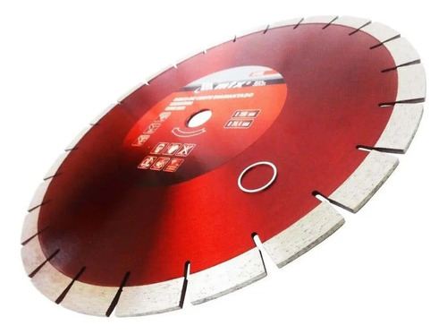 Disco De Corte Diamantado P/asfalto 14 Pol 350x25,4 3 Pç Mtx Cor Vermelho