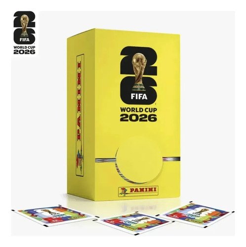 DISPENSER COPA DO MUNDO 2026 - 100 ENVELOPES COM 700 FIGURINHAS