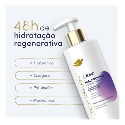 Dove Sérum Corporal Hialurônico + Dermo Renovador 380ml