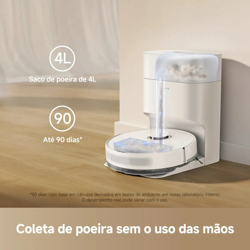 Dreame Robot Vacuum D15 Plus Bateria - Branco