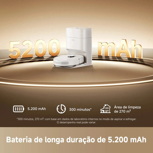 Dreame Robot Vacuum D15 Plus Bateria - Branco