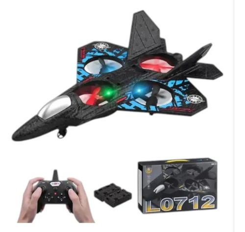 Drone aviao jato l0712 controle remoto com luz led
