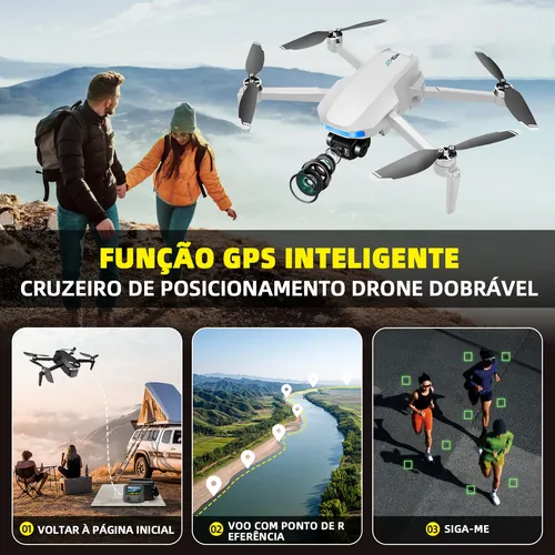 Drone S-x1 Profissional Câmera4k Gps Gimbal 3eixos 2baterias