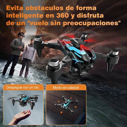Drone Zll K12max com câmera dupla 8k preta de 2,4 GHz e 3 baterias