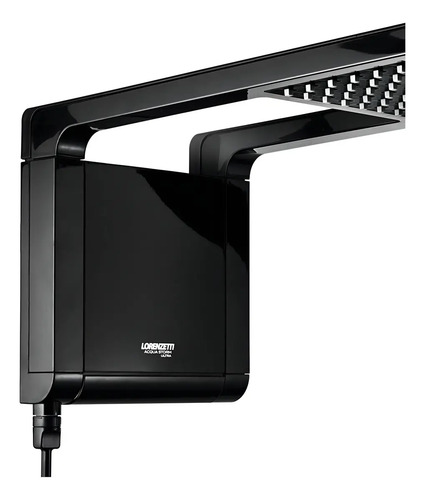 Ducha Chuveiro Lorenzetti Acqua Storm Ultra Black 7800w Cor Preto Potência 7.8 Kw